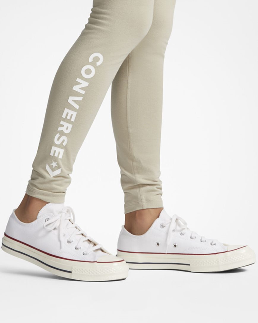 Dámské Legíny Converse Wordmark Šedé | CZ TBSQ12